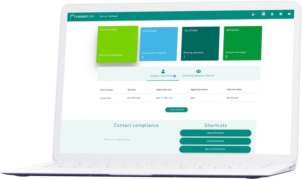 TradeLog Software Compliance Applications